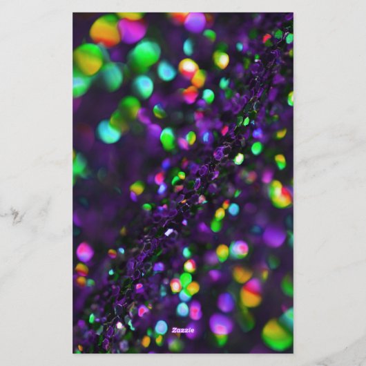 Donker Paarse mousserende Briefpapier (Achterkant)