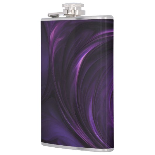 Donker Paarse wervelontwerp Heupfles (Links)