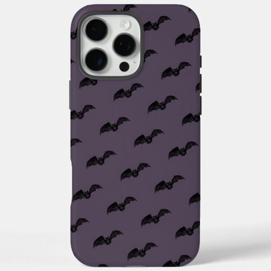 Donker Paarse Witchy Gothic Bat Halloween Case-Mate iPhone Case (Achterkant)