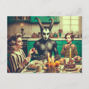 Donker Pasen  Snoep Avondmaal Horror Briefkaart