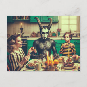 Donker Pasen  Snoep Avondmaal Horror Briefkaart