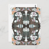 donker psychedelisme slak briefkaart (Voorkant / Achterkant)