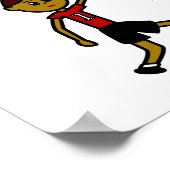 Donker Red Womens Basketball Poster (Hoek)