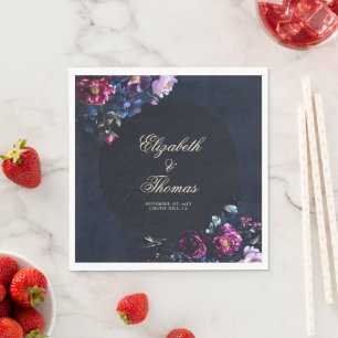 Donker Romantisch Moody Bloemen Gotische Zwarte Hu Servet