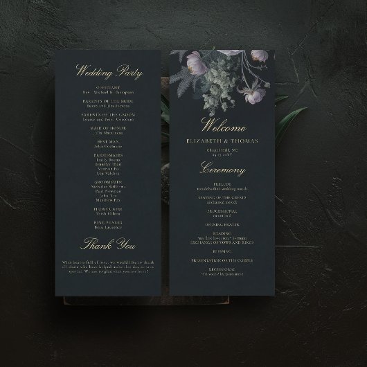 Donker Romantisch Moody Bloemen Peony Wedding Prog