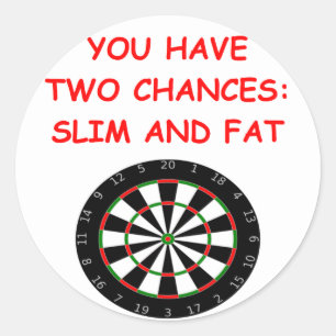 donker ronde sticker