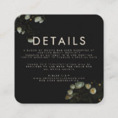 "Donker Roos" — Flatwweddenschapskaart Informatiekaartje (Voorkant)