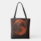 Donker Sinaasappel Copper Moon Graphic Draagtas (Achterkant)
