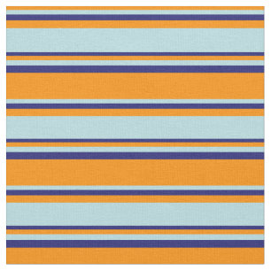 Donker Sinaasappel, Poederblauw en Middernachtblau Stof