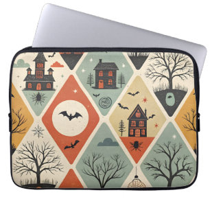 Donker spook patroon laptop sleeve