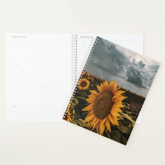 Donker Storm Zonnebloemen Planner (Display)