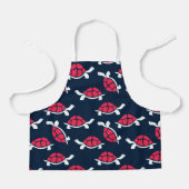 Donker thema schildpad schort (Voorkant)