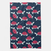 Donker thema schildpad theedoek (Verticaal)