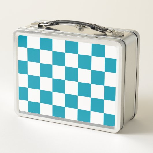 Donker turquoise geruit (Achterkant)