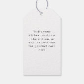 Donker turquoise oceaanthema cadeaulabel (Achterkant)