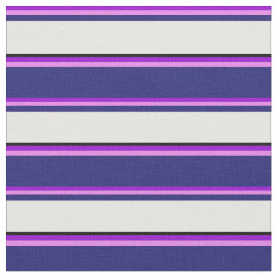 Donker Violet, Violet, Midnight Blue, White en Bla Stof