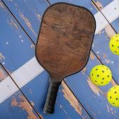 Donker walnotenhout pickleball paddle