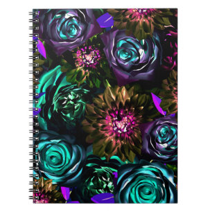 Donker Wonderland Weelderige Glamour Bloemstuk Blo Notitieboek
