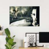 Donker zijn mijn dromen van wijlen II Poster (Thuiskantoor)