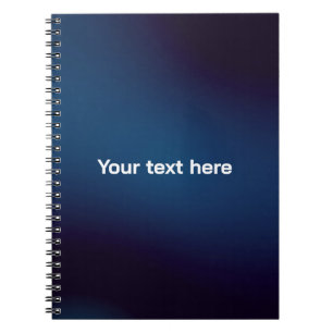 Donkerblauw Abstract Patroon Voeg Tekst Toe Notitieboek