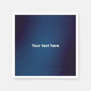 Donkerblauw Abstract patroon Voeg tekst toe Servet