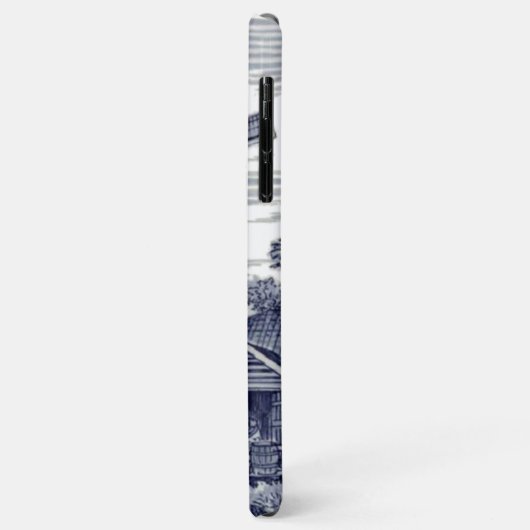 Donkerblauw Antiek Delft Blue Dutch Windmill Case-Mate iPhone Case (Achterkant/links)