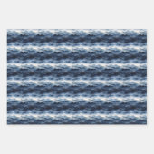 Donkerblauw berglandschap inpakpapier vel (Voorkant)