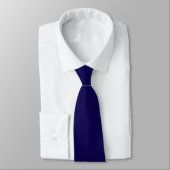 Donkerblauw Custom Letter P Gravitas Font Business Stropdas (Gebonden)