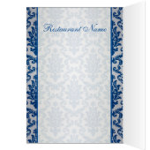 Donkerblauw Damasmenu (Binnen (Links))