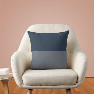 Donkerblauw en grijs kussen