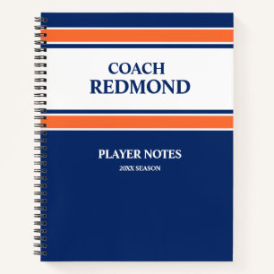 Donkerblauw en Oranje Notitieboek
