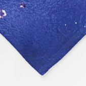 Donkerblauw en Paars zeewater Fleece Deken (Hoek)