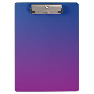 "Donkerblauw en Paarse ombre" Klembord