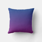 "Donkerblauw en Paarse ombre" Kussen (Achterkant)