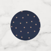 Donkerblauw en Roos goudroze litterstrips Confetti (Kleine voorkant)