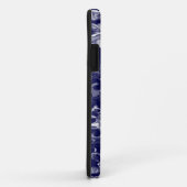 Donkerblauw en wit, gemengde kleurenkast Case-Mate iPhone case (Achterkant/rechts)