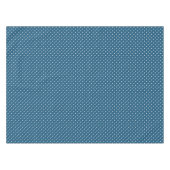 Donkerblauw en witte poka dot patroon tafelkleed (Voorkant (Horizontaal))