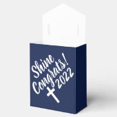 Donkerblauw gefeliciteerd Afstuderen Bijbelversie Bedankdoosjes (Geopend)