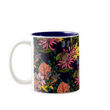 Donkerblauw-gele paasbloemkarton met twee tonen