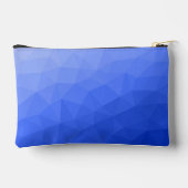 Donkerblauw geometrisch maaspatroon Monogram Etui (Achterkant)