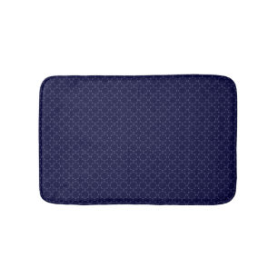 Donkerblauw islamitisch geometrisch patroon badmat