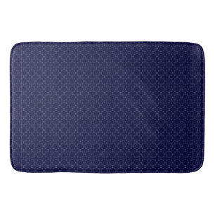 Donkerblauw islamitisch geometrisch patroon badmat