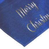 Donkerblauw kerstfeest tafelkleed (Gekanteld)