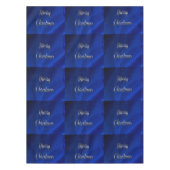 Donkerblauw kerstfeest tafelkleed (Voorkant)