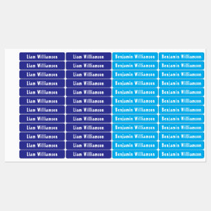 Donkerblauw, Lichtblauw Waterdichte Jongens Famili Labels