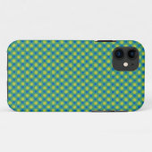 Donkerblauw, lichte groene poladots Emerald Green Case-Mate iPhone Case (Achterkant (horizontaal))