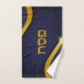 Donkerblauw Netilat Yadayim Hebreeuws Pascha Handdoek (Handdoek)