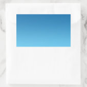 Donkerblauw Ombre Rechthoekige Sticker (Tas)