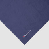 Donkerblauw ontkoppelingspagina tissuepapier (Detail)