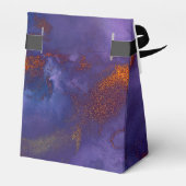 Donkerblauw Paars en koperinkt Bedankdoosjes (Achterkant)